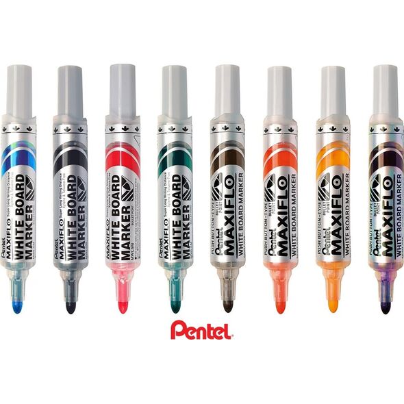Pentel Marker do tablic Pentel Maxiflo MWL5M brązowy, BRĄZOWY 13454950 3474374500058