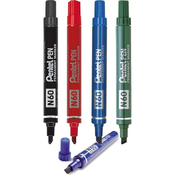Pentel Marker permanentny Pentel Pen N60 czarny, CZARNY 13454953 4902506078148