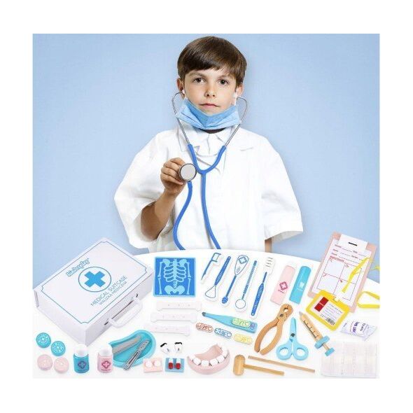 ExtraLink EXTRALINK TOYS ZESTAW MAŁEGO LEKARZA PIELĘGNIARKA WALIZKA 43 ELEMENTY 13458646 5906168632945