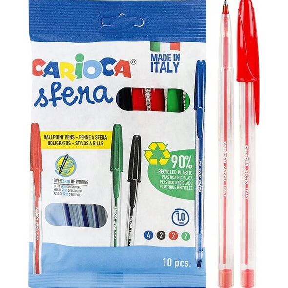 Carioca Długopisy Carioca Sfera 10 kolorów 13472486 8003511416478