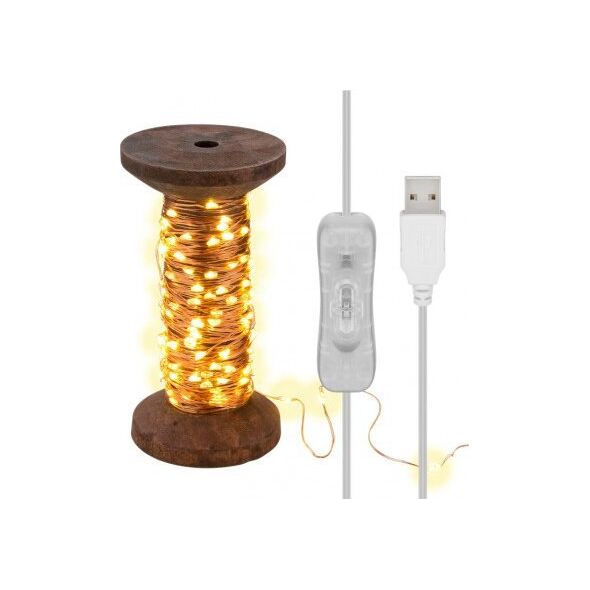 Lampki choinkowe Goobay Lampki LED "Szpulka do przędzy", duże 13476945 4040849603426