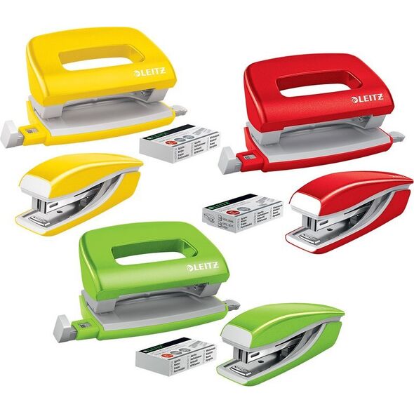 Zszywacz Leitz zszywa+dziurk MINI WOW ��ty  10l GW 10K 13479237 4002432122301