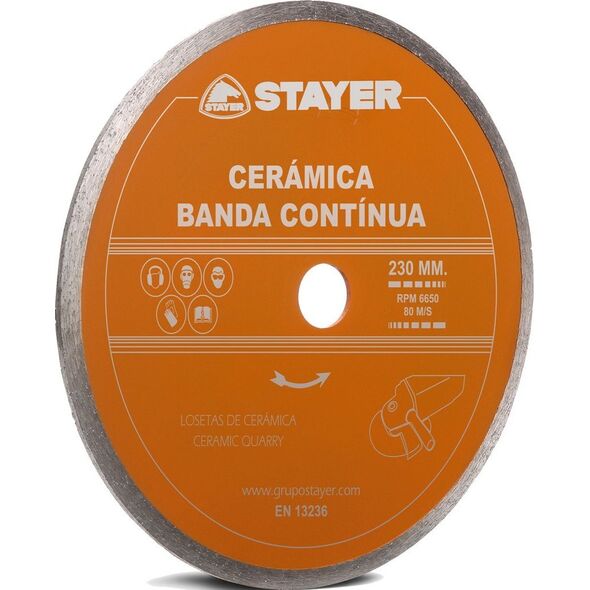 Stayer TARCZA DIAMENTOWA 200x25,4mm CIĄGŁA STANDARD CERAMICA STAYER 13483351 8427648724846