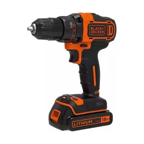Wiertarka Black+Decker BLACK+DECKER WKRĘTARKA 18V BDCDD186B 40Nm 2x1,5Ah 13493487 5035048641095