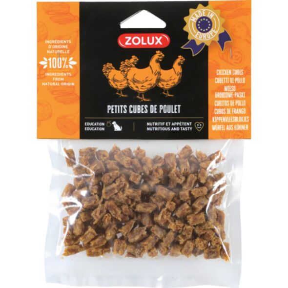 Zolux ZOLUX Przysmak naturalny dla psa Kostki z kurczaka małe 100 g 13515741 3336024826263