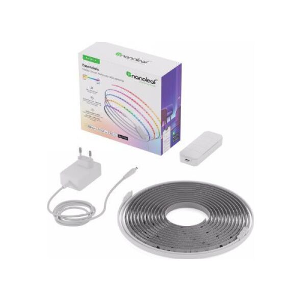 Taśma LED Nanoleaf Nanoleaf Essentials Smart Multicolour HD Lightstrip Starter Kit - taśma ledowa 5m, 550 Lm 18W 2700K-6500K, kontroler w zestawie (technologia Matter) 13671945 4897105338017
