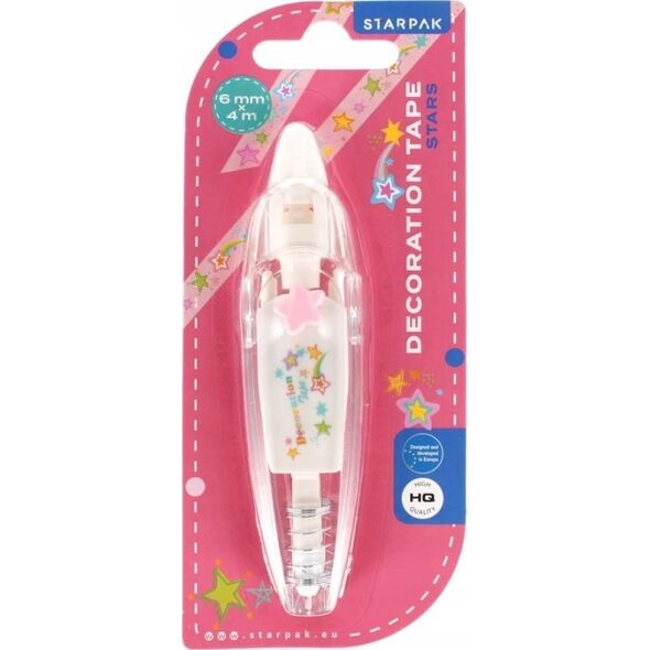 Starpak TASMA DEKOR SPRZYL GWIAZDKI 6MM/4M B/C 12/432PG 13673610 5905523619454