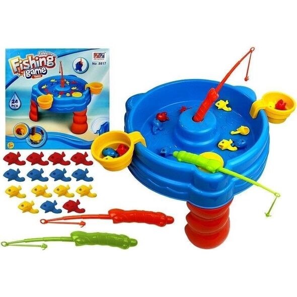 LeanToys Zestaw do Łowienia Rybek z Wędkami 15 sztuk Ryb 13674469 5905214973216