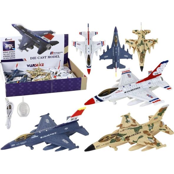 LeanToys Samolot Wojskowy Myśliwiec Dźwięk Światła Moro 13675217 5905679078204