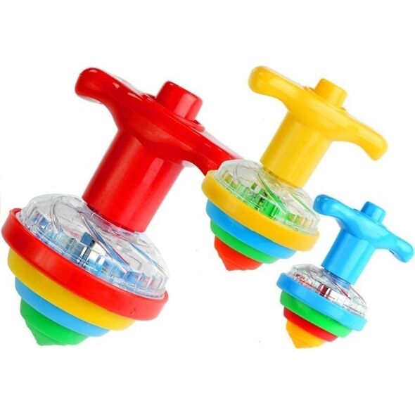 LeanToys Kolorowy Świecący Dysk Kręcący Bączek Spinning Top 13675630 5905884458860