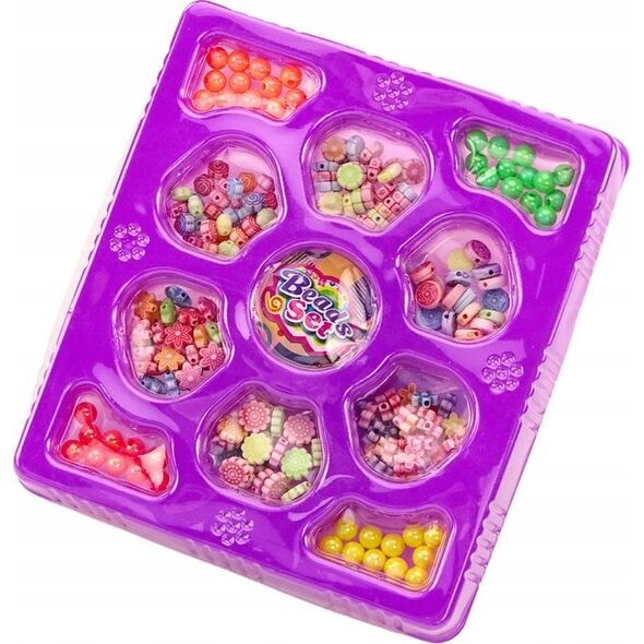 LeanToys Koraliki Do Robienia Biżuterii DIY Zestaw Kreatywny Zawieszki Kwiatuszki 13676361 5905991015642