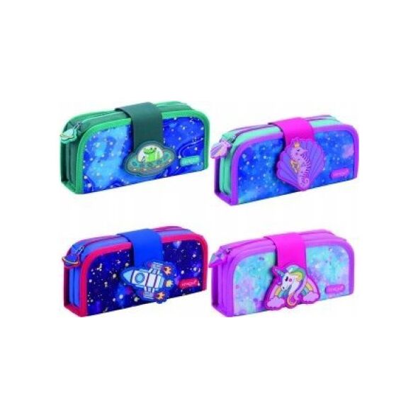 Piórnik Keyroad Piórnik kosmetyczka KEYROAD, bez wyposażenia, 22,5x11x6 cm, mix kolorów 13757156 6941288727798