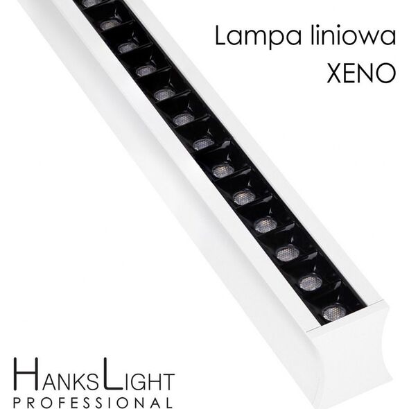 Lampa sufitowa HanksLight Lampa LED,HanksLight,liniowa,white, alu,zwiesz,1264mm,up21/down36W, AC230V,4000K 13804775 5902115409592