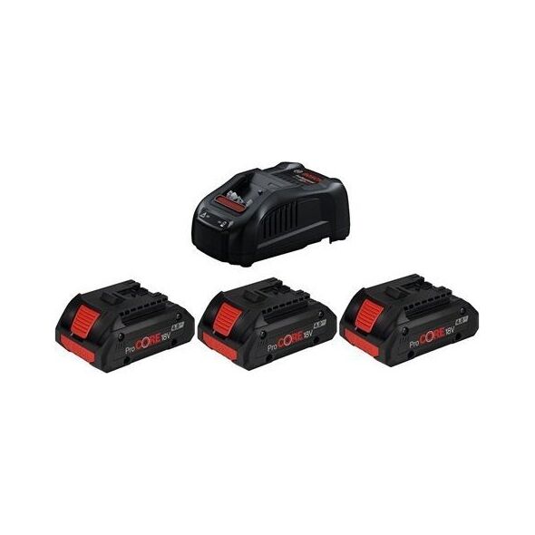 Bosch ZESTAW STARTOWY PROCORE 18V 3*4.0AH + ÅADOWARKA GAL 1880 13815421 4059952675183