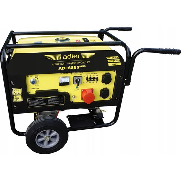 Agregat Adler ADLER GENERATOR / AGREGAT PRĄDOTWÓRCZY AD-688S plus 6,8kVA / 6,2 kW / 230/400V 13815761 5907683153571