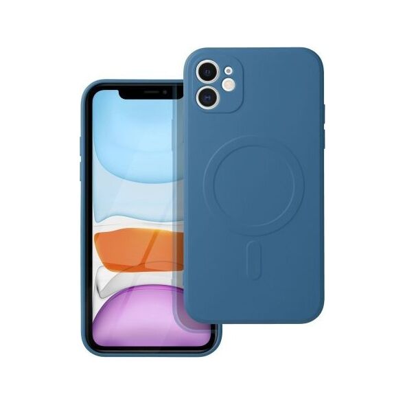 OEM Futerał SILICONE MAG COVER kompatybilny z MagSafe do IPHONE 11 niebieski 13843675 5903396162459