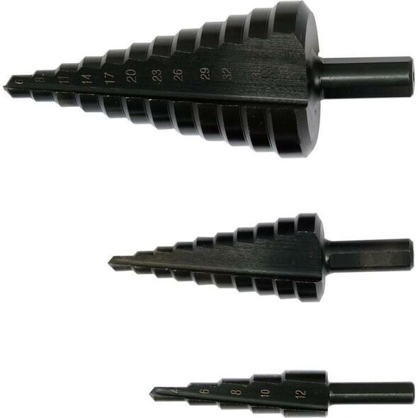Wiertło Yato YT. SET OF STEP DRILLS set. 3 pcs. 13894592 5906083099670