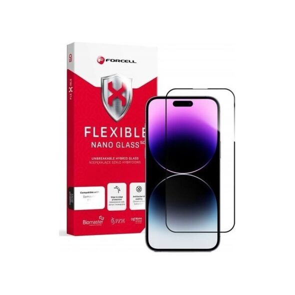 ForCell WYP Forcell Flexible 5D Szkło hybrydowe do iPhone 14 Pro Max (czarny) 13907156 5903396163012
