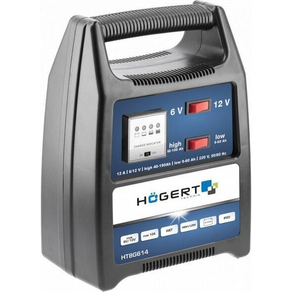 Högert Technik HOGERT PROSTOWNIK 6/12V  12A  200Ah 13931352 5902801348921