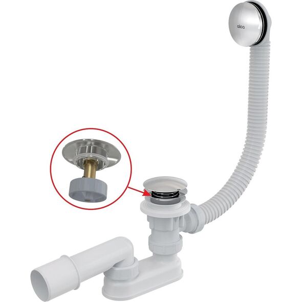 Syfon AKCES Syfon wannowy CLIK/CLAK, metal 13936687 8595580562540