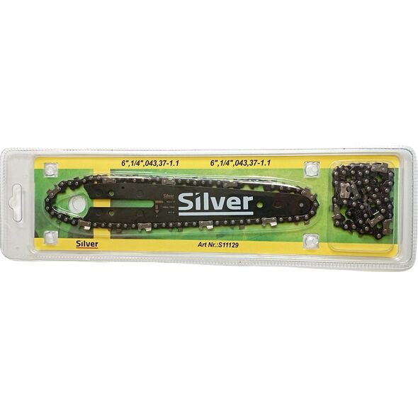 Silver SILVER PROWADNICA+2xŁAŃCUCH  6" .1/4" ,043- 37-1,1mm 13938711 5907589367522
