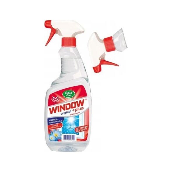 Gold drop Płyn do mycia szyb i luster Window Plus Nano 750 ml 13944947 5901474003199