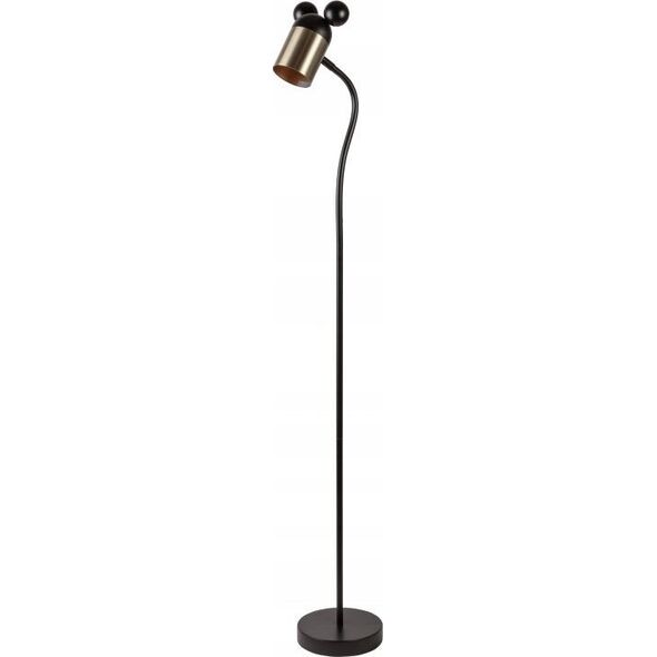Lampa podłogowa GTV GTV Mouse LP-MOUS-11-DEC lampa stojąca podłogowa 1x25W E27 czarna/złota 13979518 5902801410086