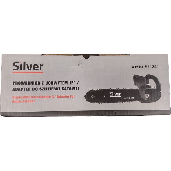 Silver ATTACHMENT FOR ANGLE GRINDER GUIDE GUIDE WITH HANDLE 12" /SILVER 13983867 5907589367775