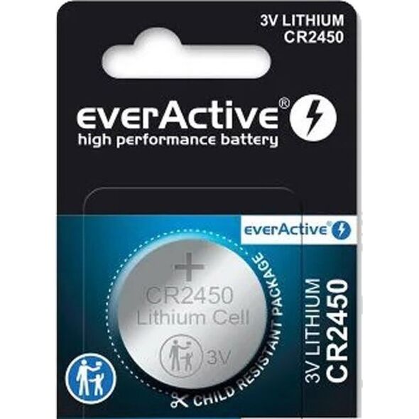EverActive Bateria litowa everActive CR2450 3V 1 szt 13988466 5903205771926