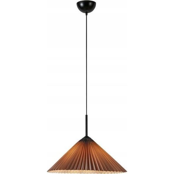 Lampa wisząca Markslojd Markslojd Plisado 108709 lampa wisząca zwis 1x40W E27 beżowa/czarna 14049548 7330024611702
