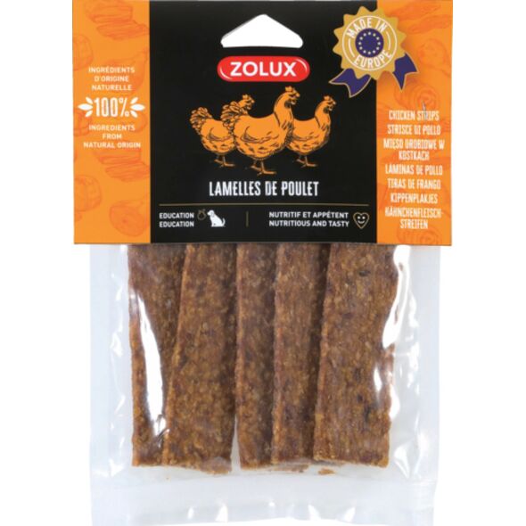 Zolux ZOLUX Przysmak naturalny dla psa Paski z kurczaka 100 g 14054564 3336024826256