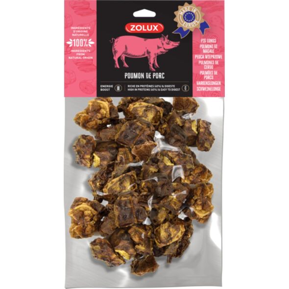 Zolux ZOLUX Przysmak naturalny dla psa Płuco wieprzowe 150 g 14054574 3336024826638