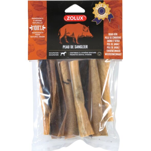 Zolux ZOLUX Przysmak naturalny dla psa Skóra z dzika 15 cm 200 g 14054584 3336024826423