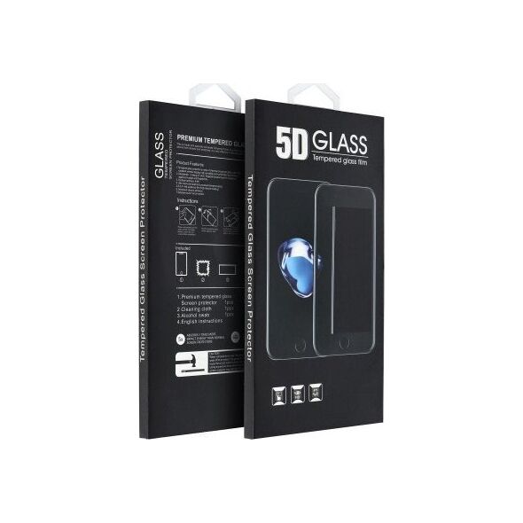 OEM 5D Full Glue Tempered Glass - do iPhone 14 Pro czarny 14062849 5903396169625