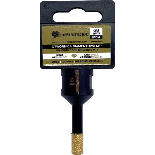 INDIAN PROFESSIONAL KORONA DIAMENTOWA M14   8mm WIERCENIE NA SUCHO /INDIAN PROFESSIONAL 14068633 5904844524522
