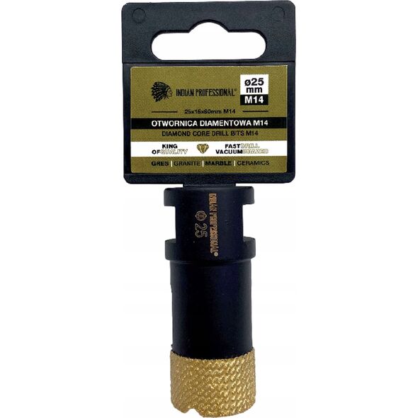 INDIAN PROFESSIONAL KORONA DIAMENTOWA M14  25mm WIERCENIE NA SUCHO /INDIAN PROFESSIONAL 14068641 5904844524584
