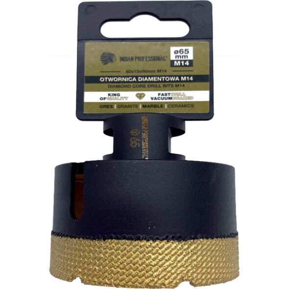 INDIAN PROFESSIONAL KORONA DIAMENTOWA M14  65mm WIERCENIE NA SUCHO /INDIAN PROFESSIONAL 14068648 5904844524652