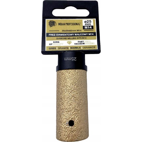 INDIAN PROFESSIONAL FREZ DIAMENTOWY WALCOWY M14  25mm /INDIAN PROFESSIONAL 14068659 5904844524720