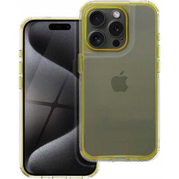 OEM Futerał MATRIX CLEAR do IPHONE 15 Pro Max żółty 14073717 5903396324253