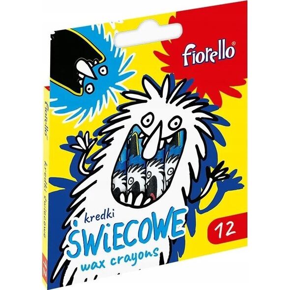 Fiorello Kredki świecowe Fiorello 12 kolorów 14074199 5903364284404