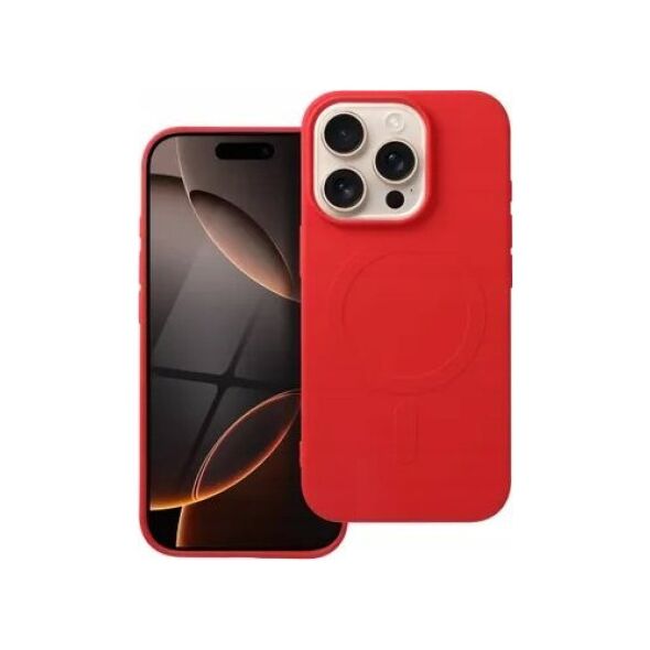 OEM Futerał SILICONE MAG COVER (big hole) kompatybilny z MagSafe do IPHONE 16 Pro czerwony 14078991 5903396304040