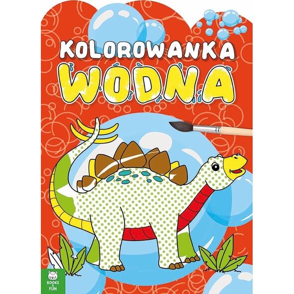 Books And Fun Książka Kolorowanka wodna Dinozaury Books and fun 14079411 9788382495584