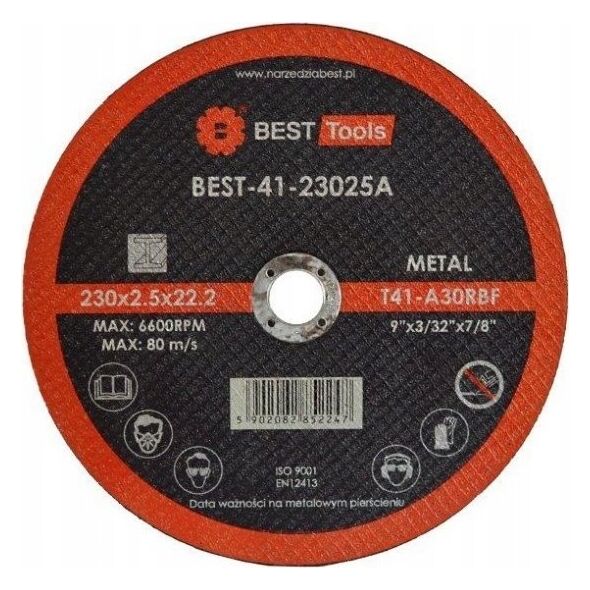 BEST TOOLS TARCZA FLEX 41 230x2,5x22,2 A30 RBF BEST TOOLS 14081850 5902082852247