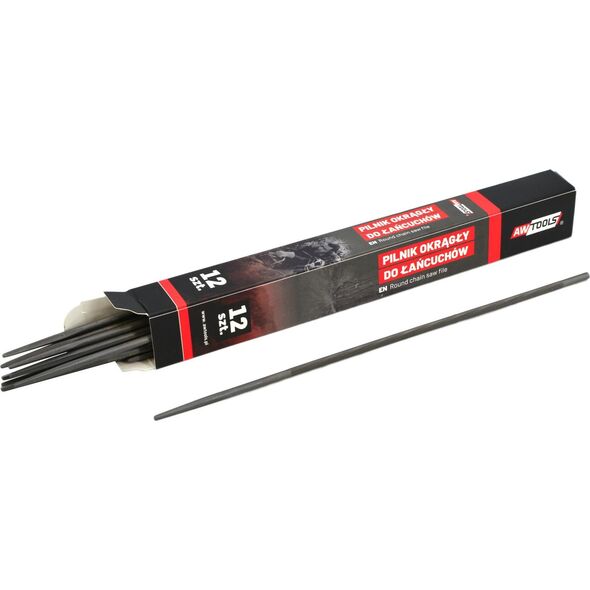 AWTools AWTOOLS PILNIK OKRĄGŁY DO ŁAŃCUCHÓW 4,5mm 12szt. 14090977 5903678612092