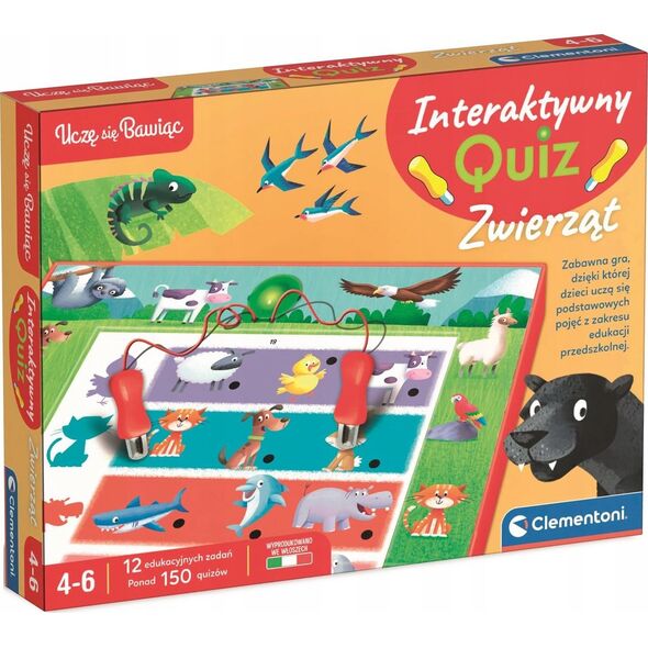 Clementoni Clementoni Interaktywny quiz Zwierzęta 50942 14103802 8005125509423