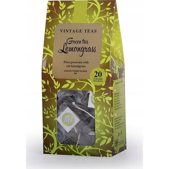 Vintage Teas Vintage Teas Green Tea Lemongrass - 20 torebek 14111148 4792128059492