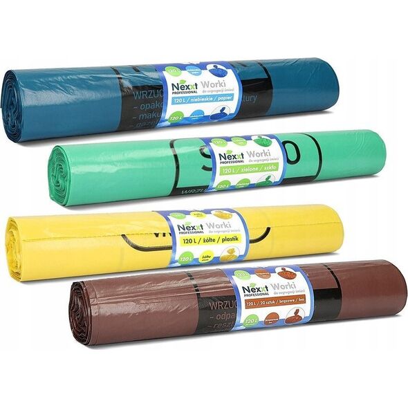 NEXXT Worki na śmieci Nexxt 120L LDPE (20) 14115878 5902178740335