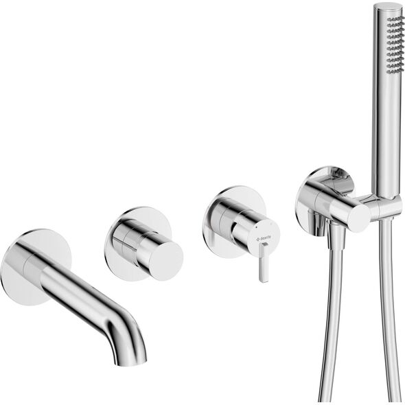 Bateria prysznicowa Deante Deante Bateria wannowa z zestawem prysznicowym podtynkowa 14137683 5907650858546