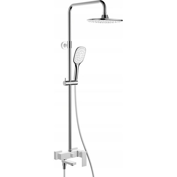 Deszczownica Alkotest 5056-915-00 / KFA / SPINEL /  DESZCZOWNIA Z BATERIĄ NATRYSKOWĄ I SKŁADANĄ WYLEWKĄ, CHROM / 14172064 5907571505253