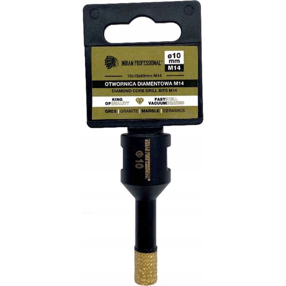 Montolit KORONA DIAMENTOWA M14  10mm WIERCENIE NA SUCHO /INDIAN PROFESSIONAL 14175091 5904844524539